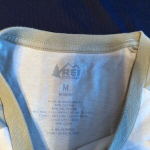 REI Women's Short Sleeve Tee - White and Tan